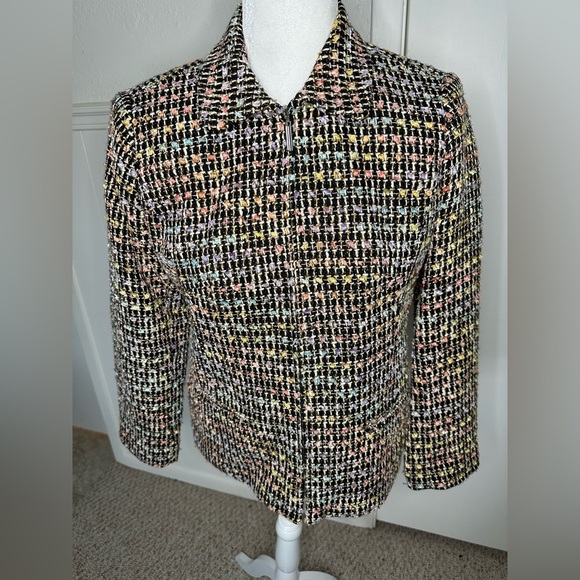 Sag Harbor multicolor Shirt Jacket size 6P - Picture 2 of 7